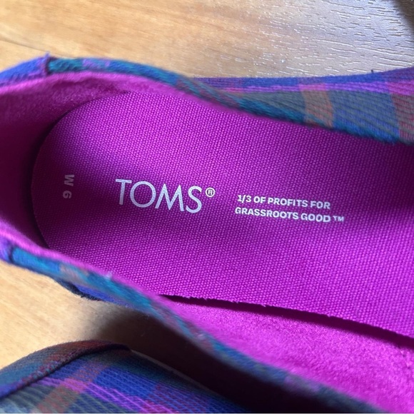 TOMS Women's Multicolor Slip-On Shoes Loafer Flats Size 6 - Picture 10 of 11